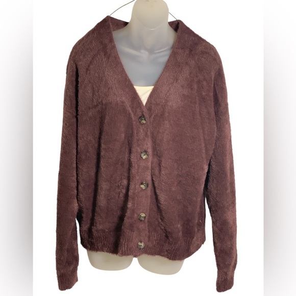 Levi’s Decadent Chocolate Gallery 5 Button Women’s Relaxed Fit Cardigan - Picture 4 of 11